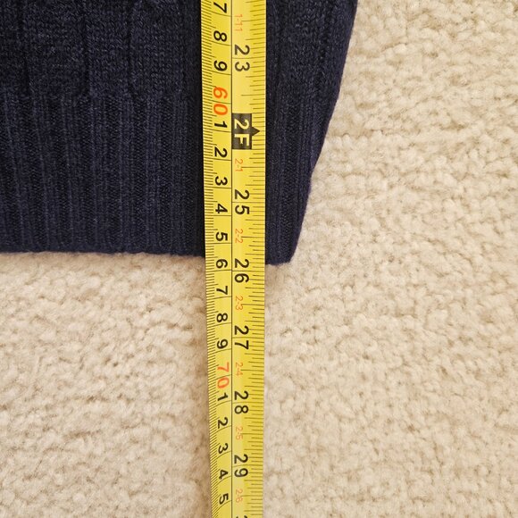 Vineyard Vines Blue Cashmere Cable Knit Sweater - Picture 5 of 7